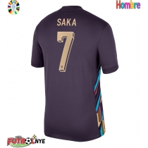 Camiseta Inglaterra Bukayo Saka #7 Visitante Equipación Eurocopa 2024 manga corta